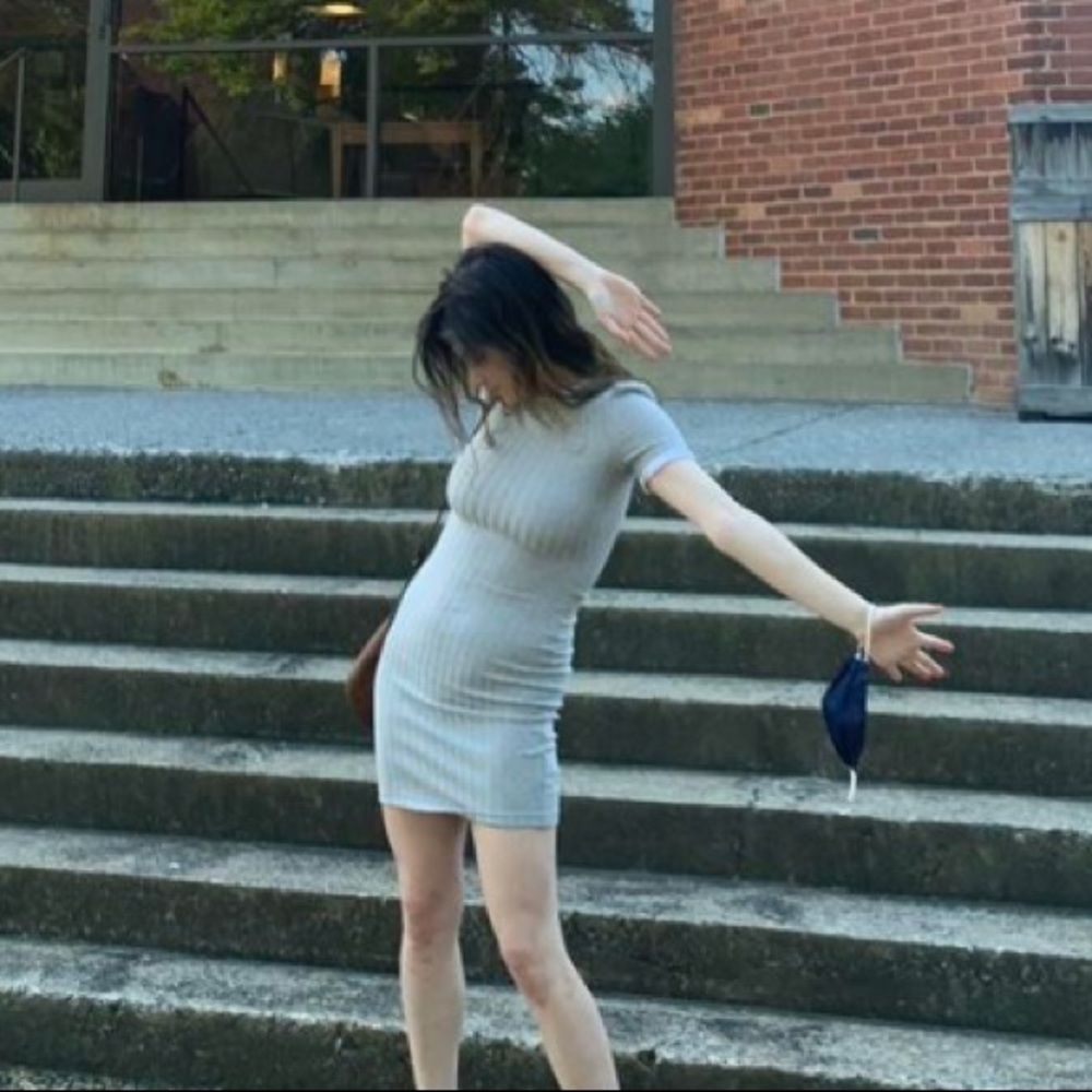 Casual Gray Dress